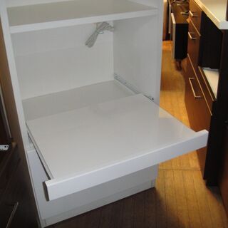 キッチンボード　レンジボード　白　ホワイト　開き戸　キッチン収納　家電ボード　食器棚