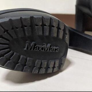 お値下げしました。Max Mara レザーロングブーツ 24cm 黒