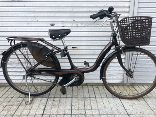 【中古電動自転車】ヤマハ　ナチュラLブラウン 新品バッテリー付き SALE中❗️今、電動自転車売れてます❗️