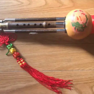 【ネット決済・配送可】中国瓢箪笛　ひょうたん笛　中国の楽器