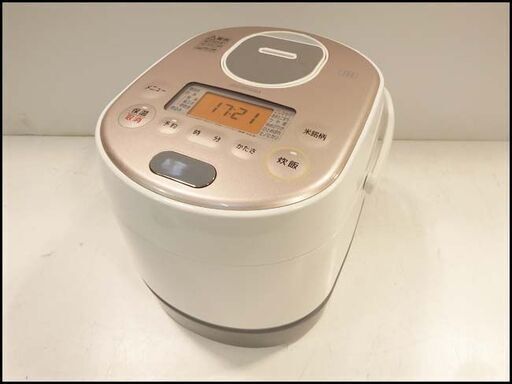 極美品/アイリスオーヤマ◆分離式IHジャー炊飯器/RC-SA30◆3合/炊き分け機能付/極厚火釜ホワイト◆2018年製