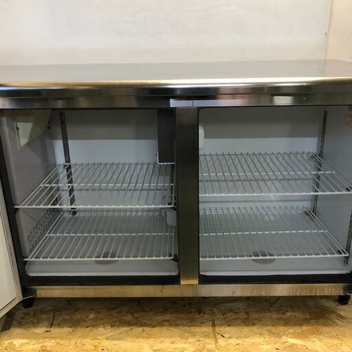 【フクシマ工業】 フクシマ 業務用 厨房器具 冷凍 冷蔵庫 コールドテーブル 冷凍室155L 冷蔵室163L TRC-51PE