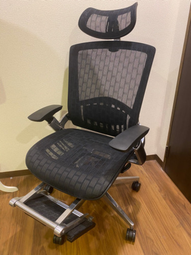 【東京都あきる野保管！】ERGO AIR エルゴエアー ハイバック オフィスチェア リクライニング メッシュチェア 事務椅子