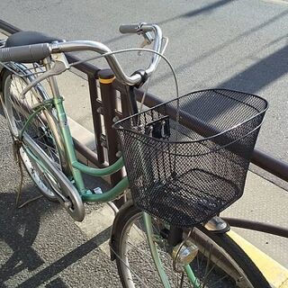 ★自転車販売店・リビルド/リユース自転車・ハットリ・26インチ・シングル・グリーン ☆自転車販売店・リビルド/リユース自転車・ハットリ・26インチ