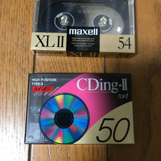 新品未開封　カセットテープ2本　maxell、TDk