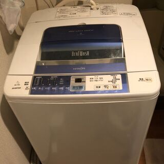 日立　全自動洗濯機　7.0kg　ブルー　送風乾燥機能付き