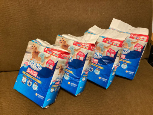 ペット用オムツ　Sサイズ　未開封4パック＋開封済15枚