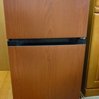 アイリスオーヤマ 2ドア冷蔵庫 87L ダークウッド 美品
