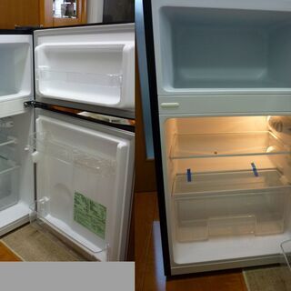 アイリスオーヤマ 2ドア冷蔵庫 87L ダークウッド 美品