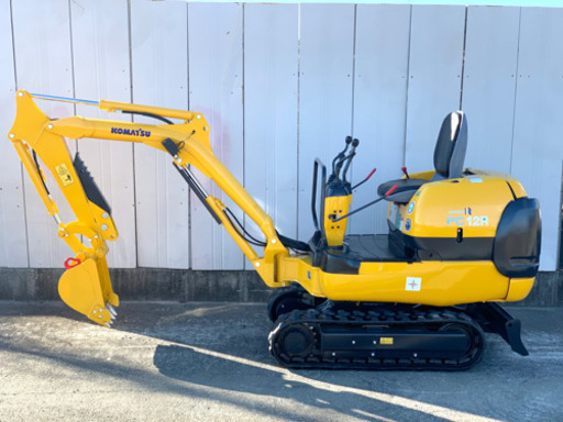 コマツ ミニユンボ　PC12R-8 倍速付き ★ 1397時間 ★　 アタッチフォーク付き　1.3tクラス　全国陸送可能　下取りOK