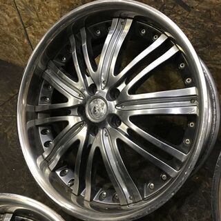 CRIMSON CLUB LINEA クリムソン クラブリネア 19インチ 4本 8.5J5HPCD114.3+48 深リム エスティマ エルグランド オデッセイ等　(VHD146) クレジットカード QR決済可能