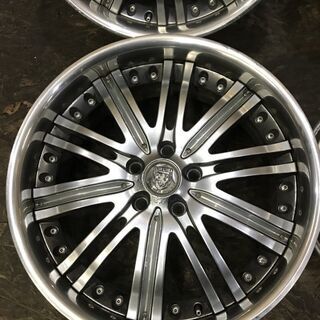 CRIMSON CLUB LINEA クリムソン クラブリネア 19インチ 4本 8.5J5HPCD114.3+48 深リム エスティマ エルグランド オデッセイ等　(VHD146) クレジットカード QR決済可能