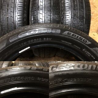 BS ECOPIA EP150 185/55R16 16インチ 夏タイヤ 4本 2017年製 グレイス 