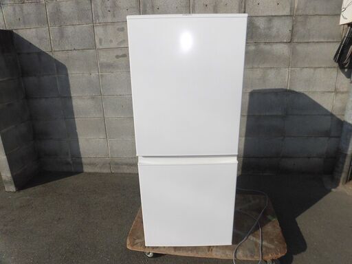 JMR0133)AQUA/アクア 2ドア ノンフロン冷凍冷蔵庫 AQR-E13H(W) 2019年製 126L 中古品・動作OK♪【取りに来られる方限定】