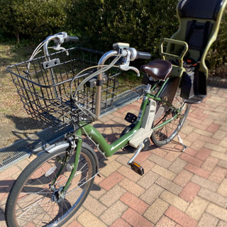 ブリヂストン電動アシスト自転車　二人乗せOK