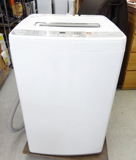 AQUA　アクア　全自動洗濯機　AQW-S60G(w)　2020年製　6.0㎏　ホワイト　高年式商品　中古品　PayPay支払いOK！
