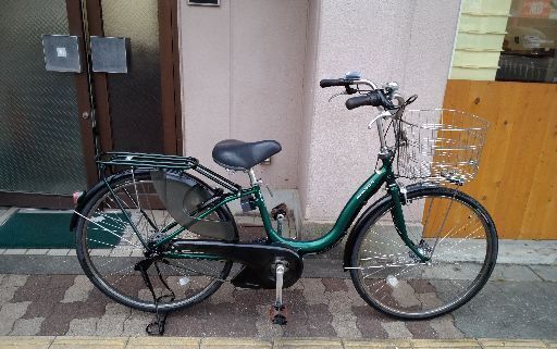 (本体のみ)YAMAHA PAS Natura 26吋電動アシスト自転車 アルミ/グリーン