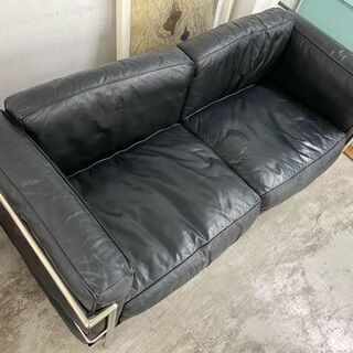 商談中【愛品館 江戸川店】カッシーナ　リプロダクト　本革ソファ　2Pソファ　ID:150-046368-007　配送可