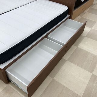 ベッド ニトリ コンセント引き出し付きクイーンベッド Nスリープ H1-02-SS