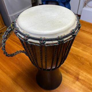 【希少品】アフリカ 民族楽器 太鼓 ジャンベ 打楽器