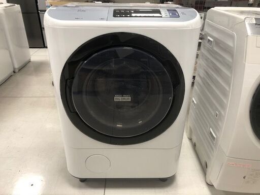 早割クーポン！ 6ヵ月動作保証付　HITACHI　ドラム式洗濯乾燥機　BD-NX120AL　12kg　2017年製【トレファク南柏店】 洗濯機