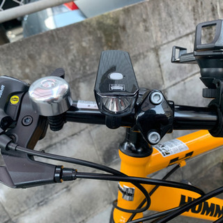 HUMMER ハマー クロスバイク 自転車【スマホホルダー+ライト+チェーン付】