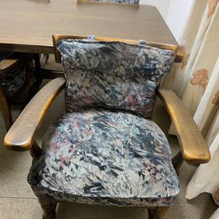 KASHIWA 柏木工 IDC大塚 無垢 飛騨家具ダイニングテーブル+チェア4脚 アームチェア  椅子