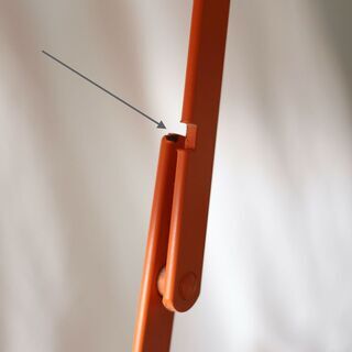 フェルモブ ビストロ ラウンドテーブル オレンジ 直径60cm 匿名配送 