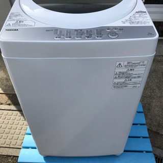 2018年製 美品 TOSHIBA 5kg 全自動洗濯機 AW-...