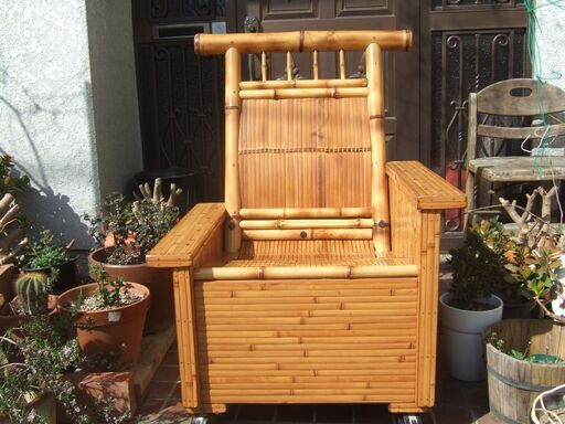 美品　梅里竹芸 伝統民芸品 高級椅子
