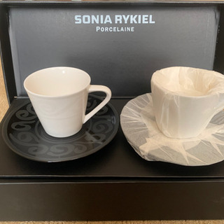 【未使用品】SONIA RYKIEL ペアコーヒーカップ