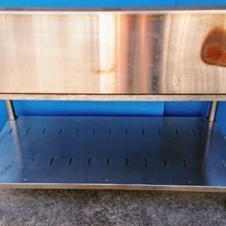 【最終値下】【中古】【クリーニング済】【Maruzen BWG-126】厨房等 業務用 バックガード付きコンロ台 ガス台 ステンレス 作業台 バックガード部含W1200×D600×H935（平面部H650）mm【送料別途見積り】 最終値下】【中古】【クリーニング済】【Maruzen BWG-126】厨房等 業務