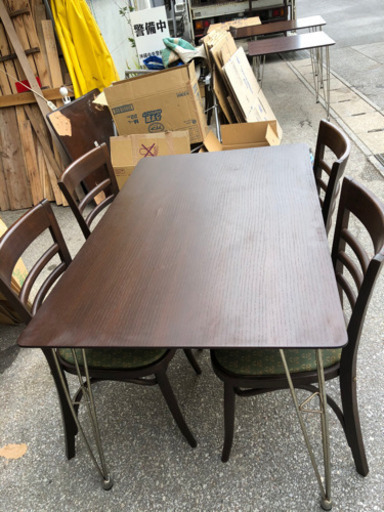 売約済食卓テーブルセット(椅子4脚付)