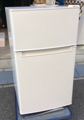 【RKGRE-563】特価！TAG label by amadana/85L 2ドア冷凍冷蔵庫/AT-RF85B/中古品/2019年製/当社より近隣無料配達！