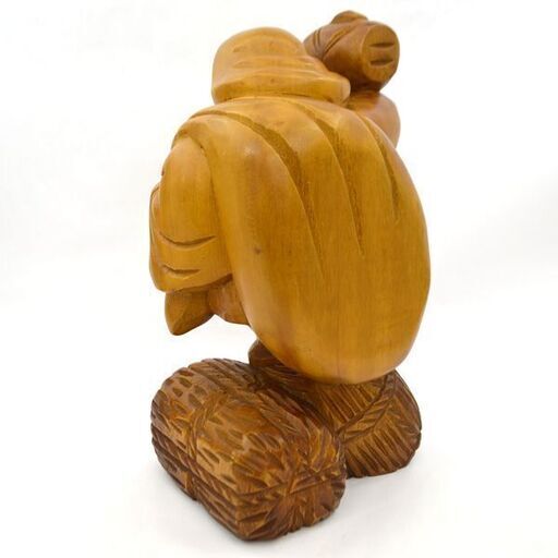 インテリア 大黒天 欅 木彫りのオブジェ  雑貨 インテリア アンティーク (0220376673)