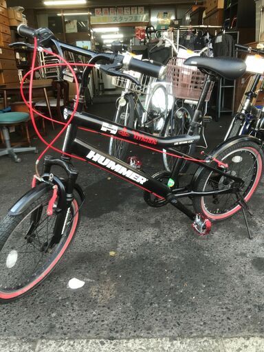 【リサイクルショップどりーむ荒田店】No.383　11586N 自転車　20インチ　HUMMER　ハマー　VIVIENNE　WESTWOOD　ビビアンウエストウッド　中古　6速ギア切換え