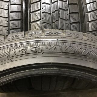 GOODYEAR ICENAVI 7 215/45R18 18インチ スタッドレス 4本 2017年製 アクセラスポーツ ノア ヴォクシー エクシーガ等　(VTM383) クレジットカード QR決済可能