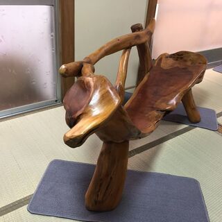 自然木のベンチ 椅子 遊び心の椅子 インテリア
