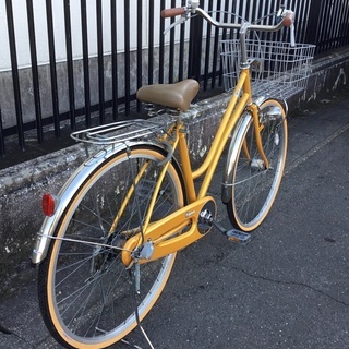 美品車＞Fiona 内装3段変速・27インチ自転車・ゴールド