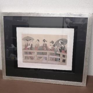 喜多川歌麿筆☆両國橋の涼み(其二)浮世絵