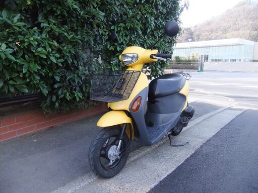 スズキ　レッツ４　中古実動美車　前かご付き　バッテリーフル充電済み　オイル交換済み　ナンバー登録書類有