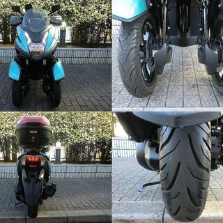★ゆるキャン△色のトリシティ125ABS普通免許仕様ワイドトレッド『走行8702km』ブルーコアEg/Gヒーター/BOX★東京/大田区【下取OK】