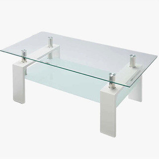【ネット決済】2／19まで　ガラス　テーブル　リビングテーブル