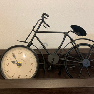 自転車型 置き時計 インテリア
