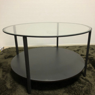 【ネット決済】円形　テーブル　ローテーブル　