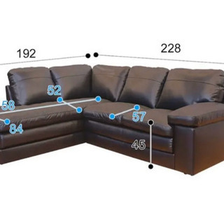 ○相談中○ コーナーソファ 本革 黒 ニトリ