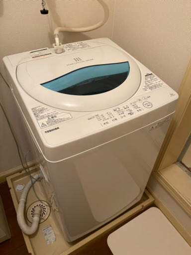 東芝 5.0kg 縦型洗濯機2016年製