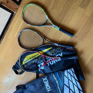 軟式テニスラケット 3本