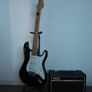 fender stratocastor + VOX amplif...