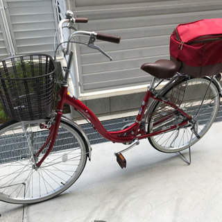 【ネット決済】昨年6月に買った綺麗な自転車　赤